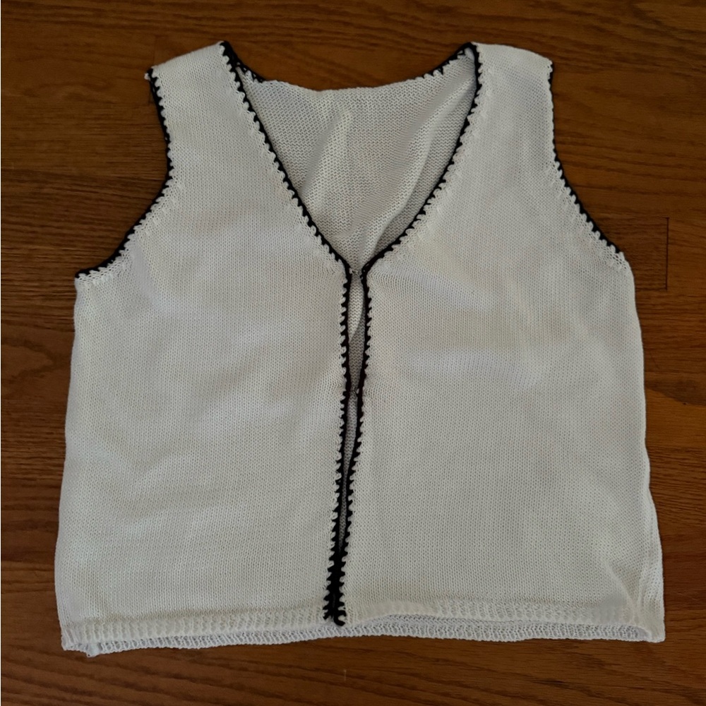 Knit open-Front Tank